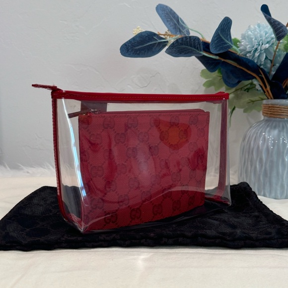 GUCCI Vinyl & Canvas Pouch Duo - Picture 10 of 17